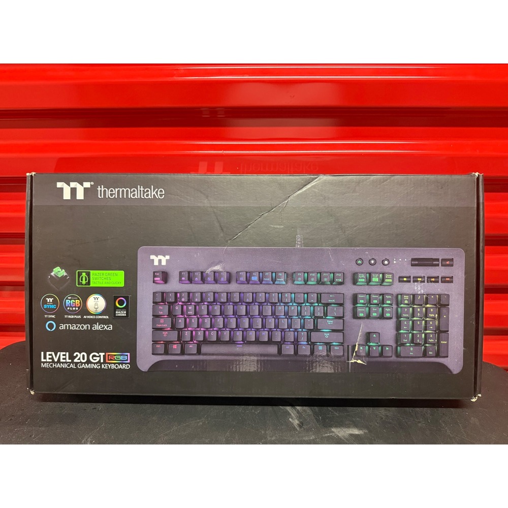 Thermaltake Level 20 GT RGB Mechanical Gaming Keyboard Razer Green GKB-LVG-RGBR